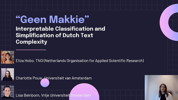 "Geen makkie": Interpretable Classification and Simplification of Dutch Text Complexity