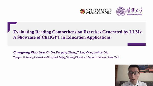 Evaluating Reading Comprehension Exercises Generated by LLMs: A Showcase of ChatGPT in Education Applications