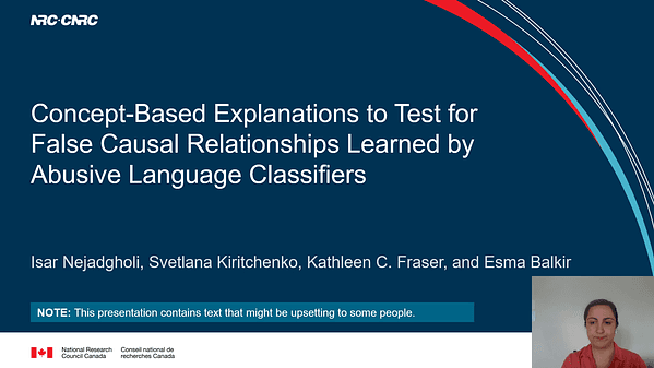 Concept-Based Explanations to Test for False Causal Relationships Learned by Abusive Language Classifiers