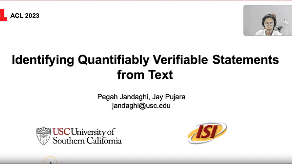 Identifying Quantifiably Verifiable Statements from Text