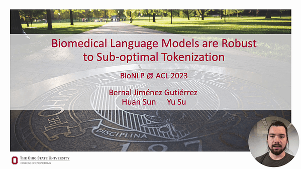 Biomedical Language Models are Robust to Sub-optimal Tokenization