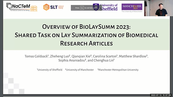 BioLaySumm 2023 Shared Task: Lay Summarisation of Biomedical Research Articles