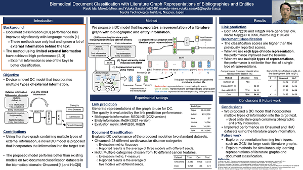 Biomedical Document Classification with Literature Graph Representations of Bibliographies and Entities