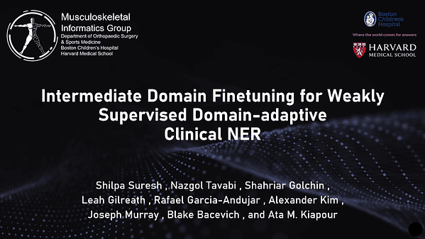 Intermediate Domain Finetuning for Weakly Supervised Domain-adaptive Clinical NER