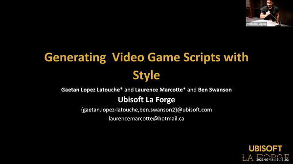 Generating Video Game Scripts with Style