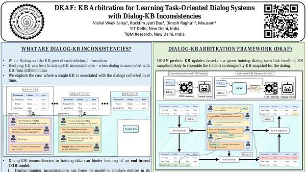 DKAF: KB Arbitration for Learning Task-Oriented Dialog Systems with Dialog-KB Inconsistencies