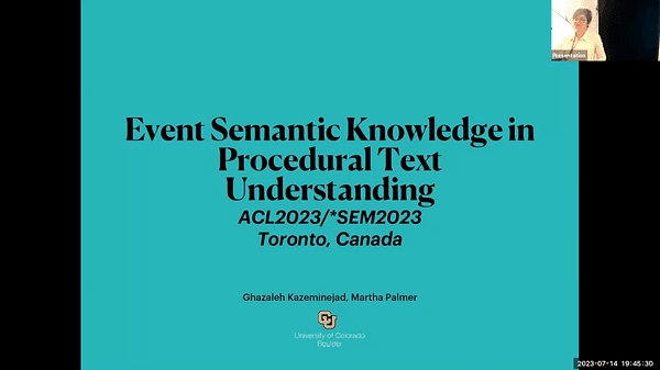 Event Semantic Knowledge in Procedural Text Understanding