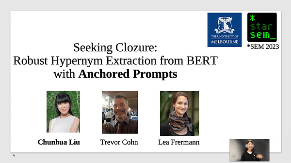 Seeking Clozure: Robust Hypernym extraction from BERT with Anchored Prompts