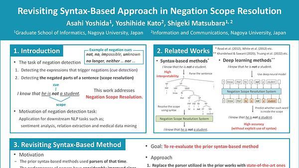 Revisiting Syntax-Based Approach in Negation Scope Resolution