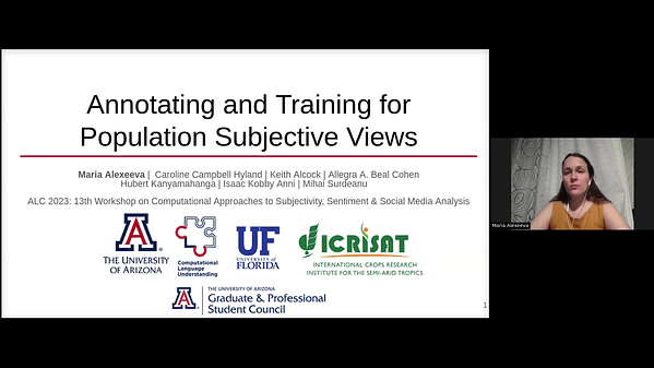 Annotating and Training for Population Subjective Views