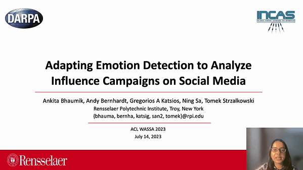 Adapting Emotion Detection to Analyze Influence Campaigns on Social Media