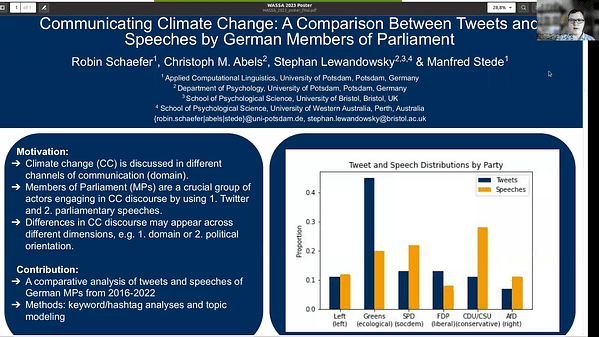 Communicating Climate Change: A Comparison Between Tweets and Speeches by German Members of Parliament