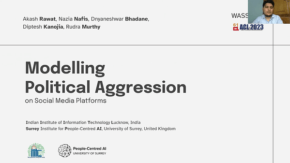 Modelling Political Aggression on Social Media Platforms