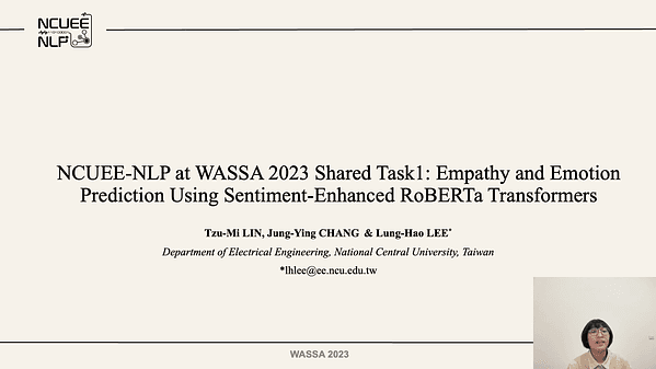 NCUEE-NLP at WASSA 2023 Shared Task 1: Empathy and Emotion Prediction Using Sentiment-Enhanced RoBERTa Transformers