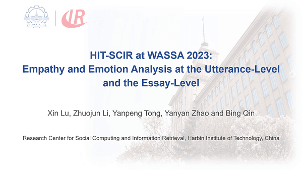 HIT-SCIR at WASSA 2023: Empathy and Emotion Analysis at the Utterance-Level and the Essay-Level