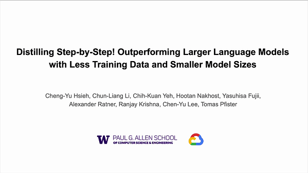 Distilling Step-by-Step! Outperforming Larger Language Models with Less Training Data and Smaller Model Sizes