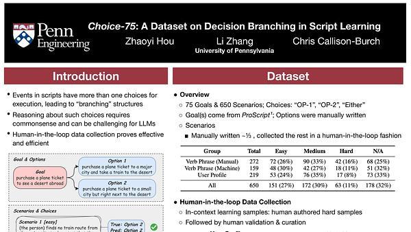 Choice-75: A Dataset on Decision Branching in Script Learning