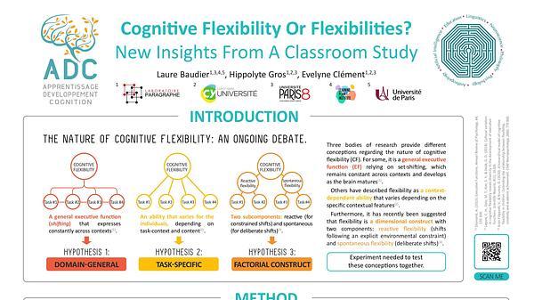 Cognitive Flexibility Or Flexibilities? New Insights From A Classroom Study