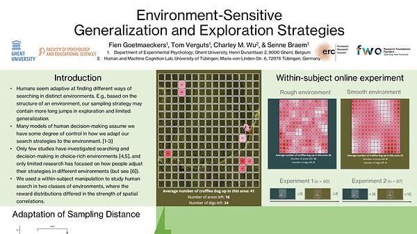 Environment-sensitive generalization and exploration strategies