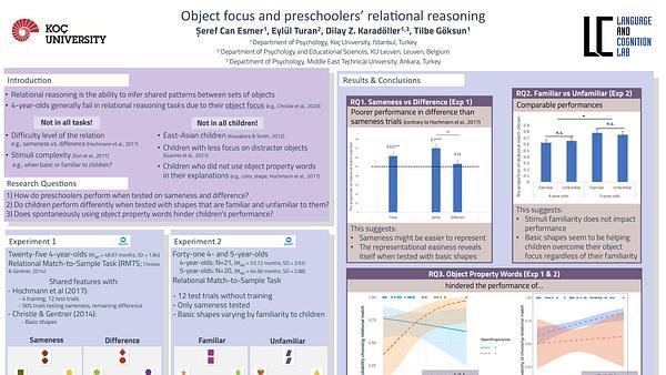 Object Focus and Preschoolers’ Relational Reasoning