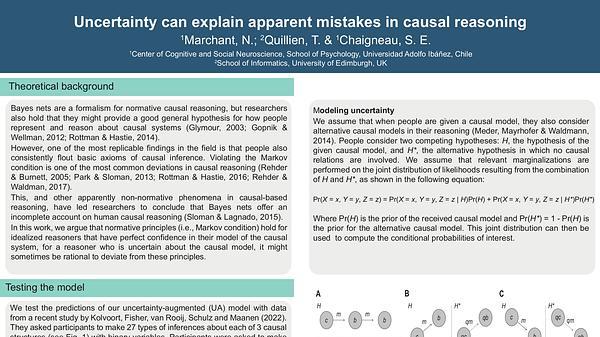 Uncertainty can explain apparent mistakes in causal reasoning