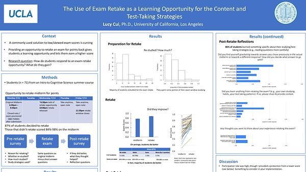 The Use of Exam Retake as a Learning Opportunity for the Content and Test-Taking Strategies