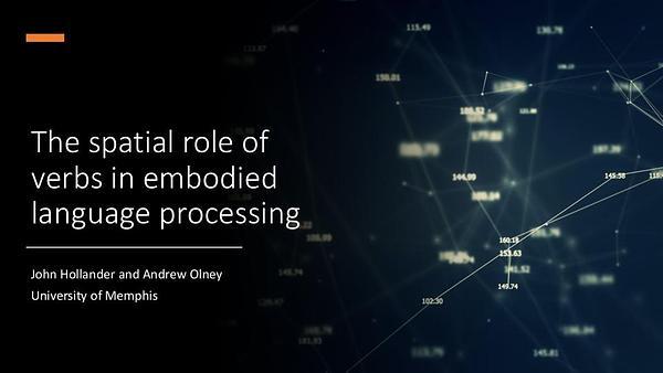 The spatial role of verbs in embodied language processing