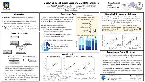 Detecting social biases using mental state inference
