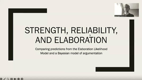 Comparing predictions from the Elaboration Likelihood Model and a Bayesian model of argumentation
