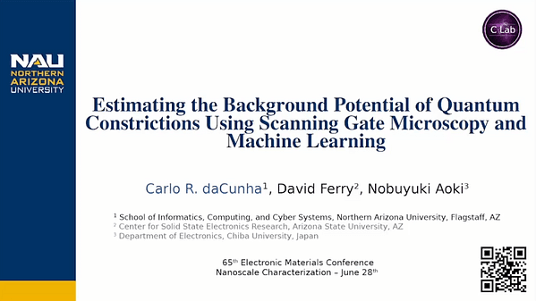 Estimating the Background Potential of Quantum Constrictions Using Scanning Gate Microscopy and Machine Learning