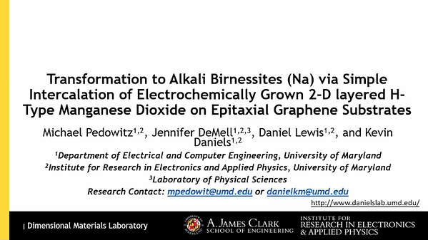 Transformation to Alkali Birnessites via Simple Intercalation of Electrochemically Grown 2D-Layered H-Type Manganese Dioxide on Epitaxial Graphene