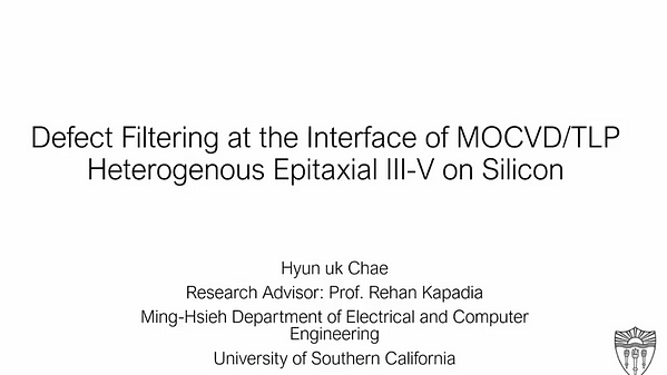 Defect Filtering at the Interface of MOCVD/TLP Heterogenous Epitaxial III-V on Silicon