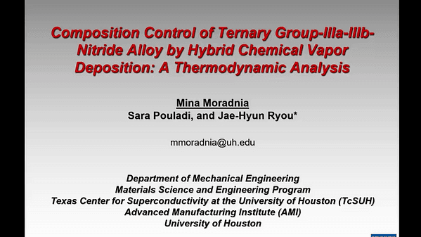 Composition Control of Ternary Group-IIIa-IIIb-Nitride Alloy by Hybrid Chemical Vapor Deposition—A Thermodynamic Analysis