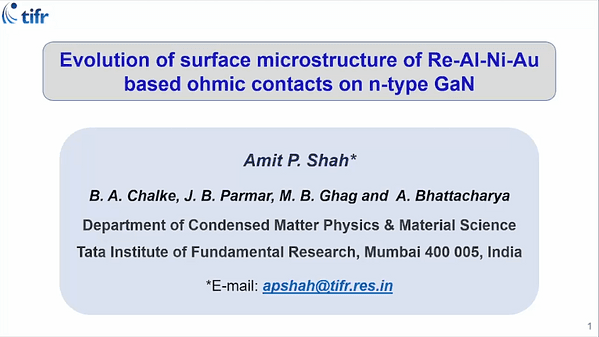 Evolution of Surface Microstructure of Re-Al-Ni-Au Based Ohmic Contacts on N-Type GaN