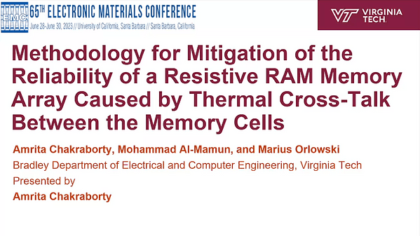 Methodology for Mitigation of the Reliability of a Resistive RAM Memory Array Caused by Thermal Cross-Talk Between the Memory Cells