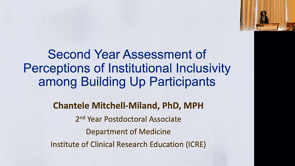 Second Year Assessment of Perceptions of Institutional Inclusivity among Building Up Participants