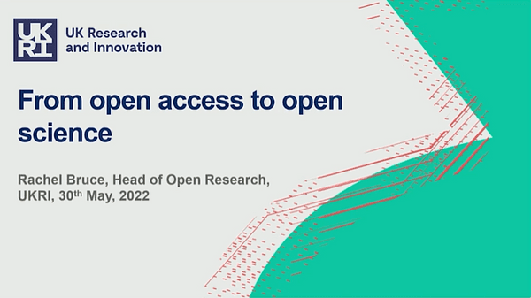 From open access to open science for UK Research and Innovation (UKRI)