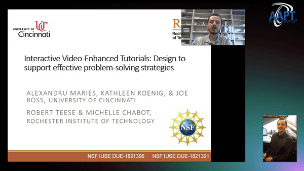 Interactive Video-Enhanced Tutorials: Design to support effective problem-solving strategies