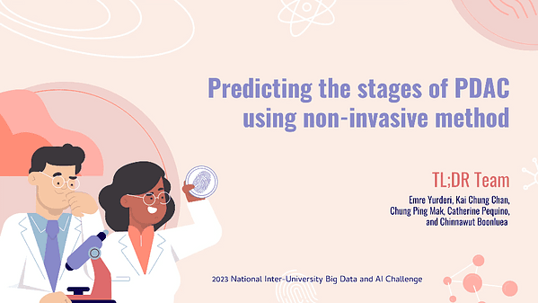 Predicting the stages of PDAC using non-invasive method