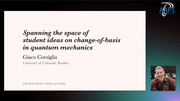 Spanning the space of student ideas on change-of-basis in quantum mechanics