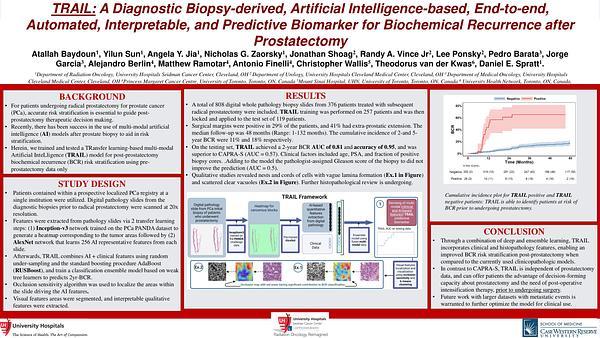 TRAIL: A Diagnostic Biopsy-derived, Artificial Intelligence-based, End-to-end, Automated, Interpretable, and Predictive Biomarker for Biochemical Recurrence after Prostatectomy