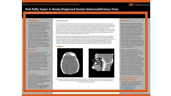 Pott Puffy Tumor in Newly Diagnosed Human Immunodeficiency Virus