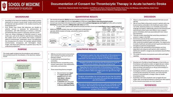 Documentation of Consent for Thrombolytic Therapy in Acute Ischemic Stroke