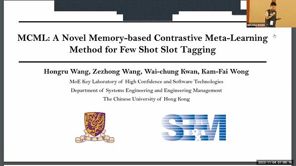 MCML: A Novel Memory-based Contrastive Meta-Learning Method for Few Shot Slot Tagging