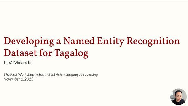 Developing a Named Entity Recognition Dataset for Tagalog