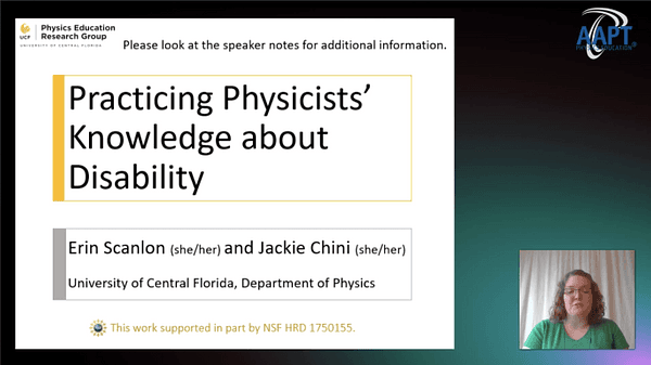 Practicing Physicists’ Knowledge about Disability