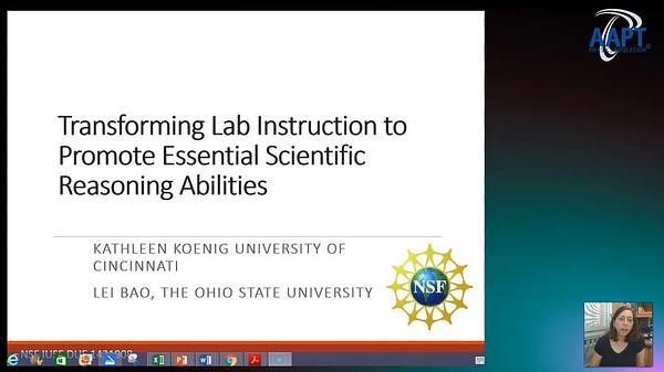 Transforming Lab Instruction to Promote Essential Scientific Reasoning Abilities
