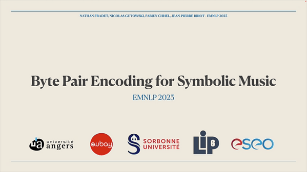 Byte Pair Encoding for Symbolic Music