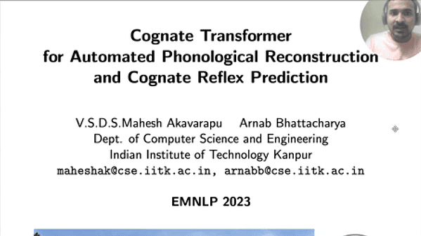 Cognate Transformer for Automated Phonological Reconstruction and Cognate Reflex Prediction | VIDEO