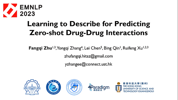 Learning to Describe for Predicting Zero-shot Drug-Drug Interactions
